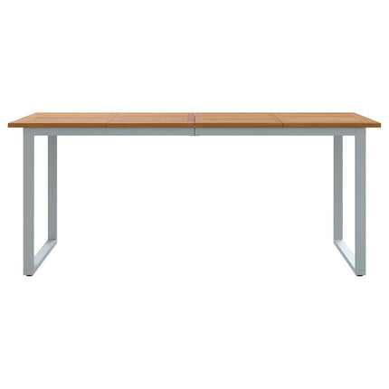 Trädgårdsbord Grå 180 x 90 x 75 cm Massivt Akaciaträ