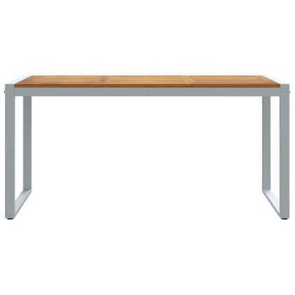 Trädgårdsbord Grå 160 x 80 x 75 cm Massivt Akaciaträ