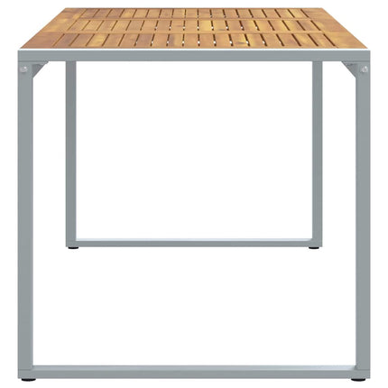 Trädgårdsbord Grå 180 x 90 x 75 cm Massivt Akaciaträ