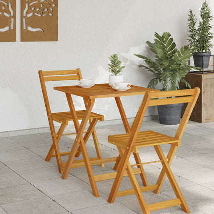 Trädgårdsbord Naturfärg 60 x 60 x 72 cm Massivt Akaciaträ