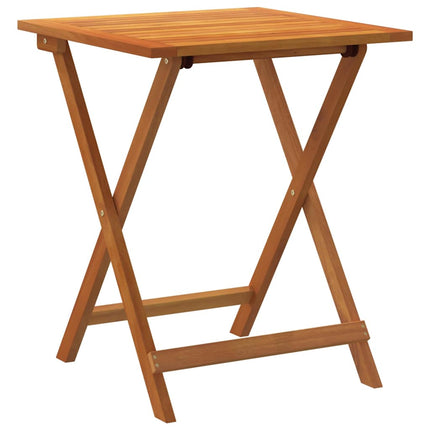 Trädgårdsbord Naturfärg 60 x 60 x 72 cm Massivt Akaciaträ