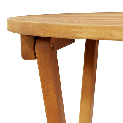 Trädgårdsbord Naturfärg 60 x 60 x 72 cm Massivt Akaciaträ