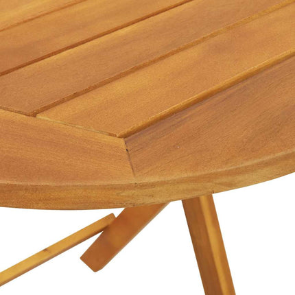 Trädgårdsbord Naturfärg 60 x 60 x 72 cm Massivt Akaciaträ