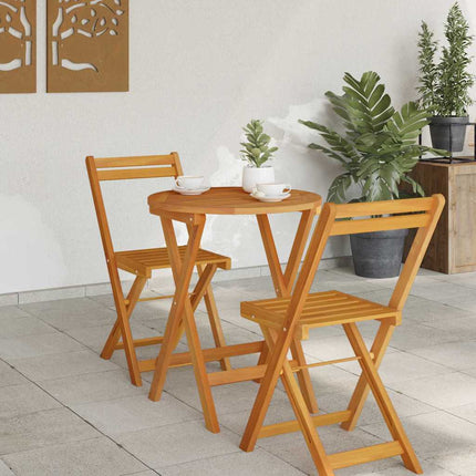 Trädgårdsbord Naturfärg 60 x 60 x 72 cm Massivt Akaciaträ