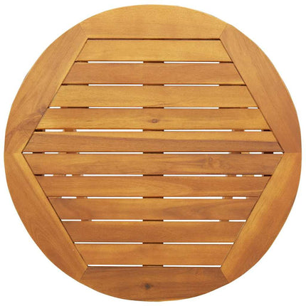 Trädgårdsbord Naturfärg 60 x 60 x 72 cm Massivt Akaciaträ
