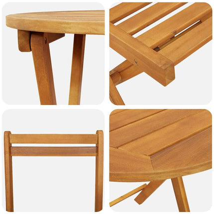 Trädgårdsmöbelset med kudde 3 pcs Olivenatur Massivt Akaciaträ