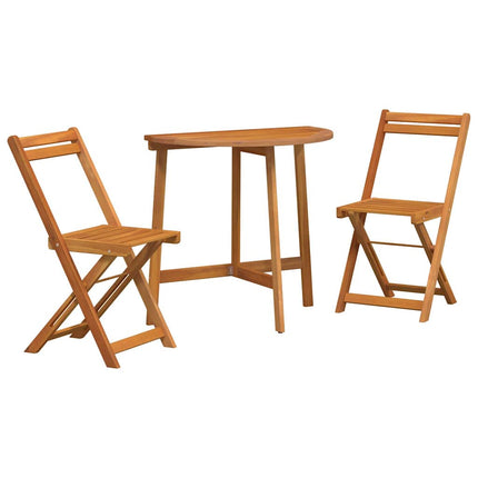 Bistroset 3 pcs Olivenatur Massivt Akaciaträ