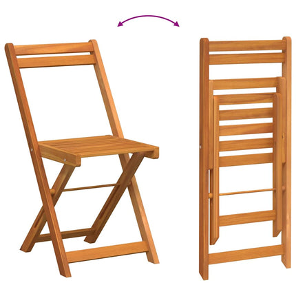 Bistroset med kudde 3 pcs Olivenatur Massivt Akaciaträ