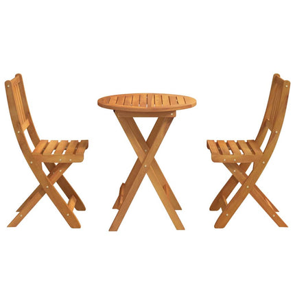 Bistroset 3 pcs Olivenatur Massivt Akaciaträ