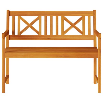Utomhusbänk Naturlig 110 x 56 x 90 cm Massivt Akaciaträ