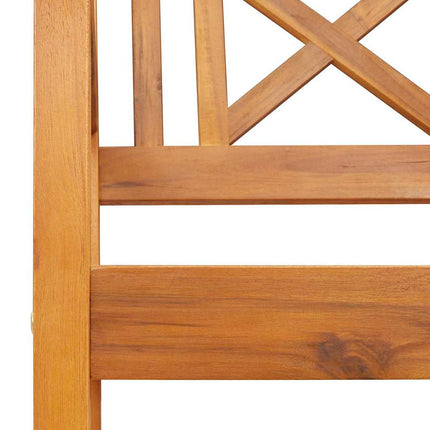 Utomhusbänk Naturlig 220 x 56 x 90 cm Massivt Akaciaträ