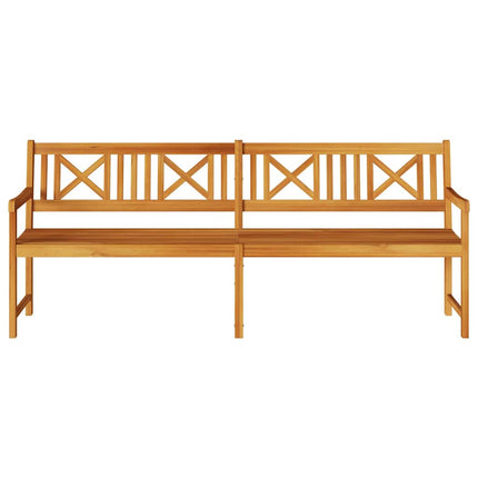 Utomhusbänk Naturlig 220 x 56 x 90 cm Massivt Akaciaträ