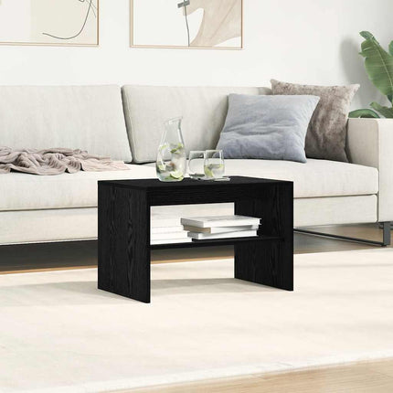TV-bänk svart ek 60x40x40 cm konstruerat trä