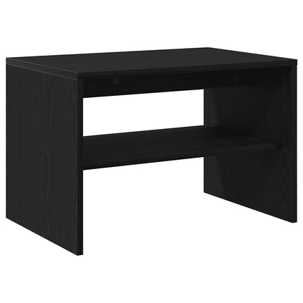 TV-bänk svart ek 60x40x40 cm konstruerat trä