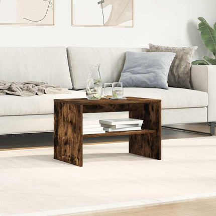 TV-bänk rökt ek 60x40x40 cm konstruerat trä