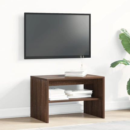 TV-bänk brun ek 60x40x40 cm konstruerat trä