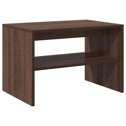TV-bänk brun ek 60x40x40 cm konstruerat trä