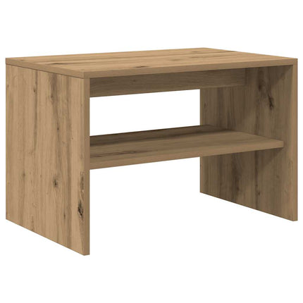 TV-bänk hantverksmässig ek 60x40x40 cm konstruerat trä