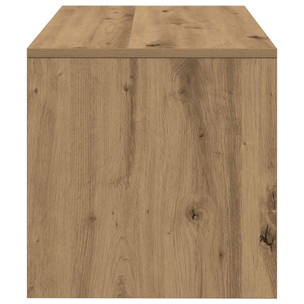 TV-bänk hantverksmässig ek 60x40x40 cm konstruerat trä