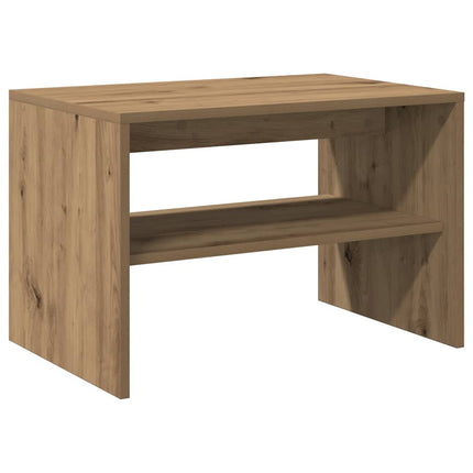 TV-bänk hantverksmässig ek 60x40x40 cm konstruerat trä