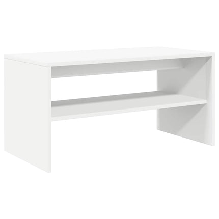 TV-bänk vit 80x40x40 cm konstruerat trä