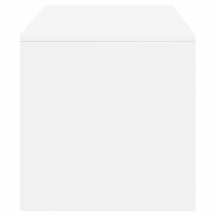 TV-bänk vit 80x40x40 cm konstruerat trä