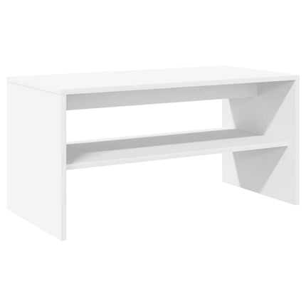 TV-bänk vit 80x40x40 cm konstruerat trä