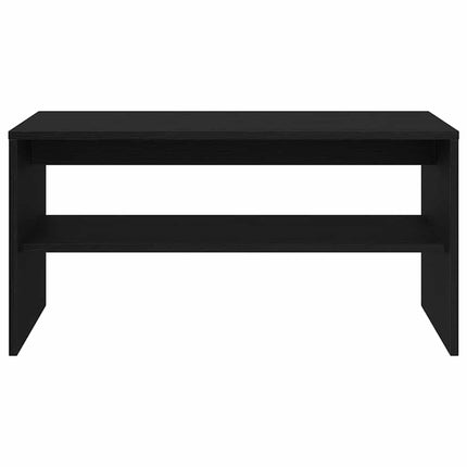 TV-bänk svart ek 80x40x40 cm konstruerat trä