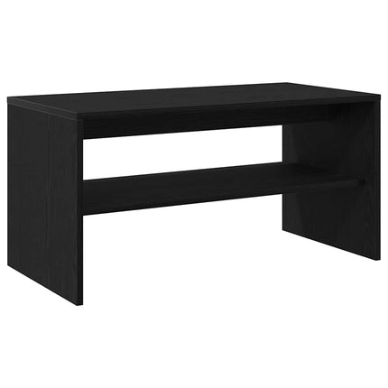 TV-bänk svart ek 80x40x40 cm konstruerat trä