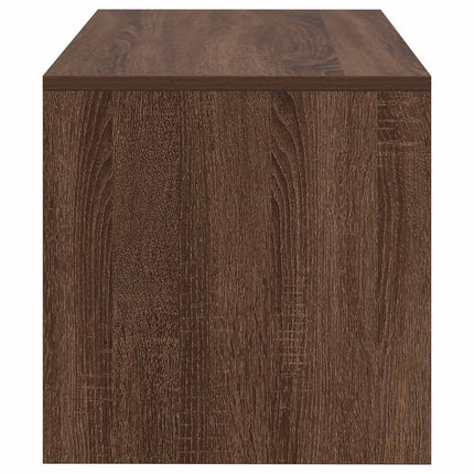 Tv-bänk brun ek 80x40x40 cm konstruerat trä