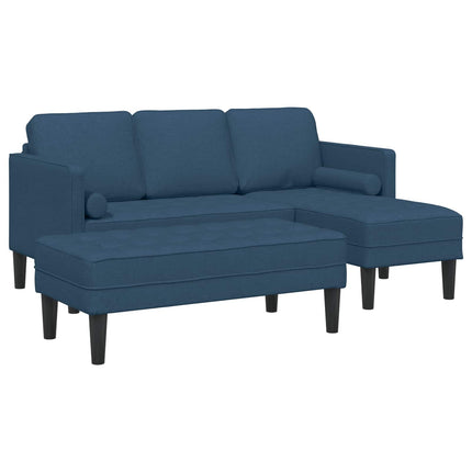 Soffset med kudde 2 pcs Blå Polyester