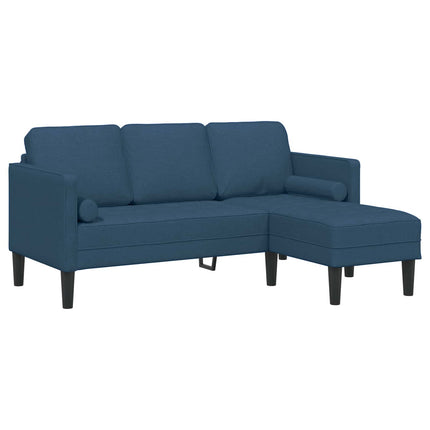 Soffset med kudde 2 pcs Blå Polyester