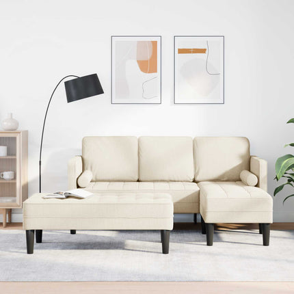 Soffset med kudde 2 pcs Linne Polyester
