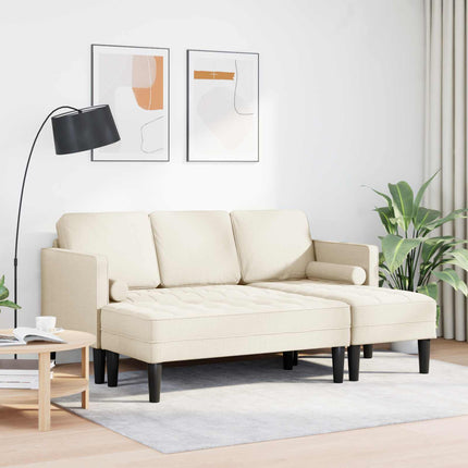 Soffset med kudde 2 pcs Linne Polyester