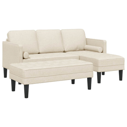 Soffset med kudde 2 pcs Linne Polyester