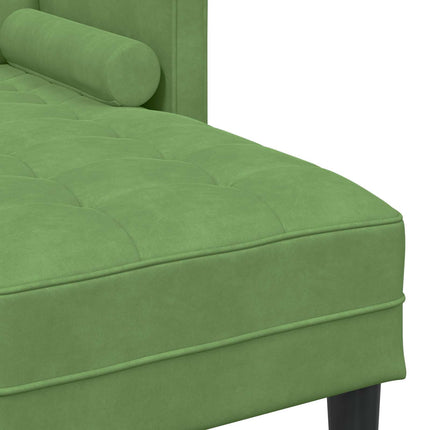 Soffset med kudde 2 pcs Ljusgrön Polyester