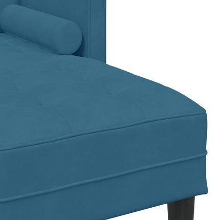 Soffset med kudde 2 pcs Blå Polyester