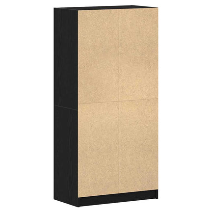 Skåp Svart Ek 68 x 37 x 142 cm