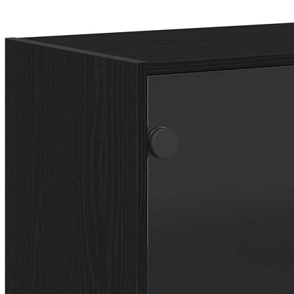 Sideboard Svart Ek 100 x 37 x 75.5 cm