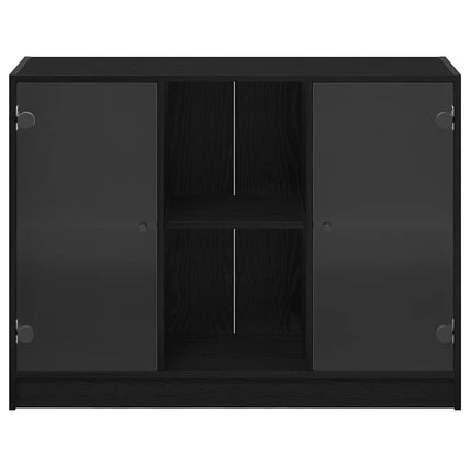 Sideboard Svart Ek 100 x 37 x 75.5 cm