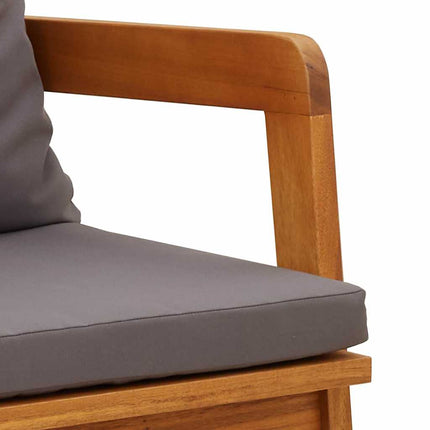 Trädgård Stol med kudde 2 Stycke Olivenatur 65 x 59,5 x 72 cm