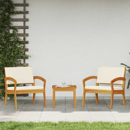 Bistroset med kudde 3 pcs Brun Polyester