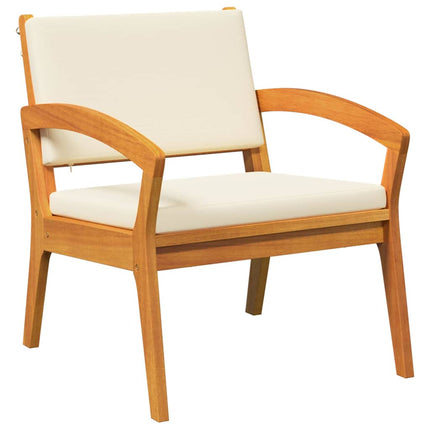 Bistroset med kudde 3 pcs Brun Polyester