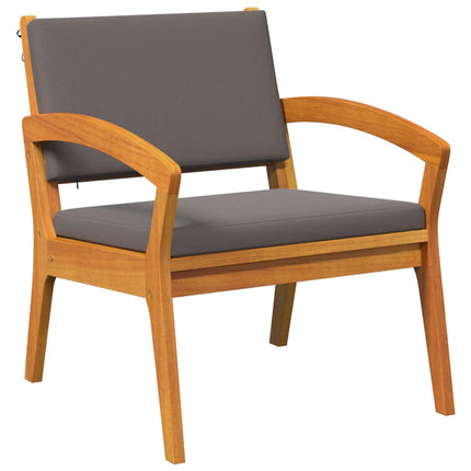 Bistroset med kudde 3 pcs Brun Polyester