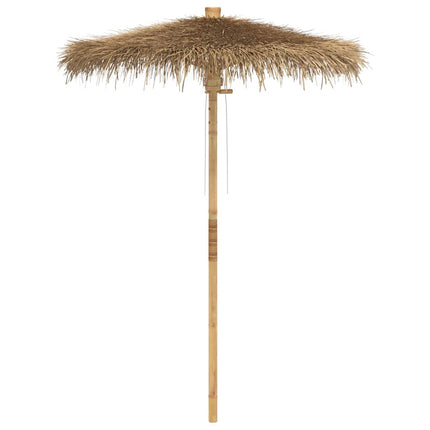 Tiki paraply med bananblad 150 cm bambu