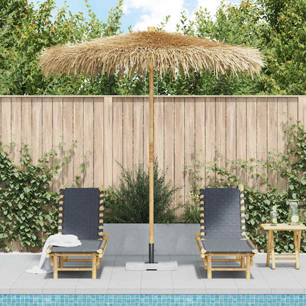 Tikiparasoll med bananbladstak 240 cm bambu