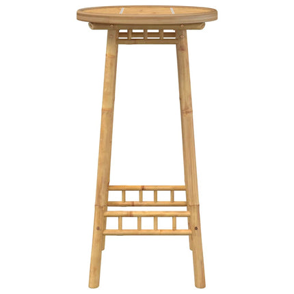 Barbord för utomhusbruk runt Ø55x100 cm bambu