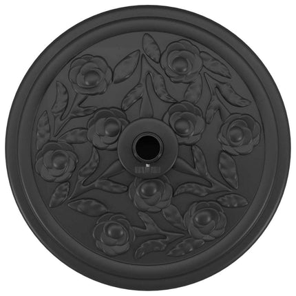 Parasollfot Art Deco Svart Ø 45 x 39,5 cm Järn