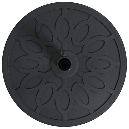 Parasollfot Art Deco Svart Ø 45 x 39,5 cm Järn