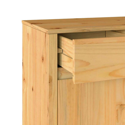 Sideboard med låda Drammen Ek 79 x 43 x 75.5 cm Massivt tallträ